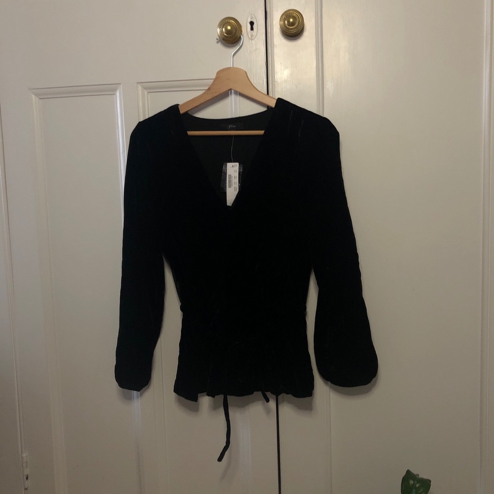 Black J Crew Blouse